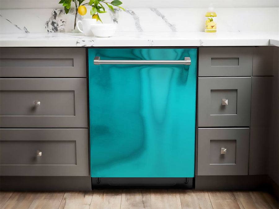 Rwraps™ Matte Chrome Teal Dishwasher Wraps