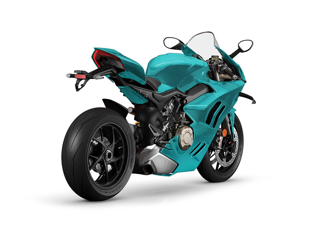 Rwraps™ Matte Chrome Teal Motorcycle Wraps | Bike Wraps – Rvinyl