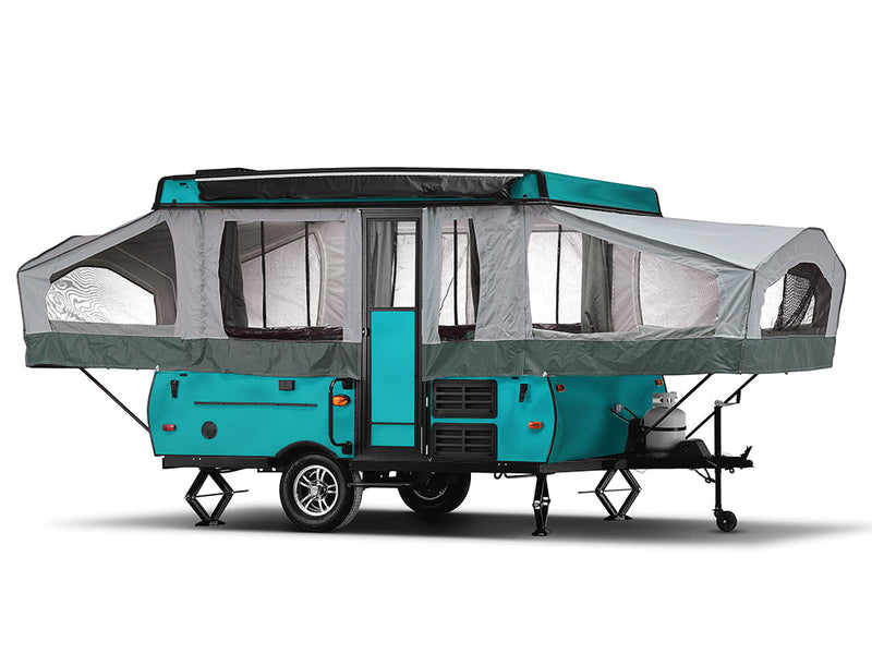 Rwraps Matte Chrome Teal DIY Truck Camper Wraps