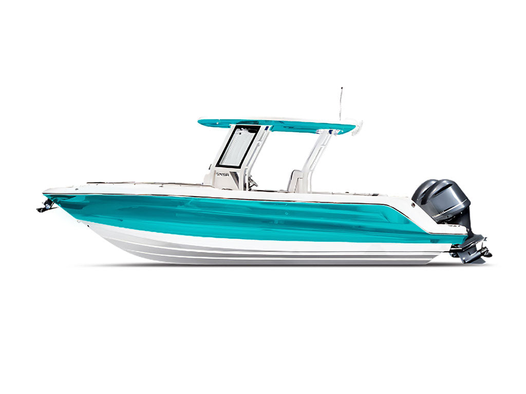 Rwraps™ Matte Chrome Teal Boat Wraps | Runabout Vinyl Wraps – Rvinyl