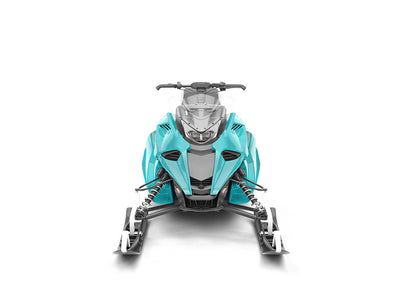 Rwraps Matte Chrome Teal DIY Snowmobile Wraps