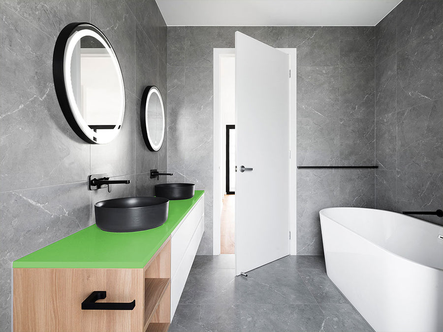 Rwraps™ Matte Green Bathroom Countertop Wraps