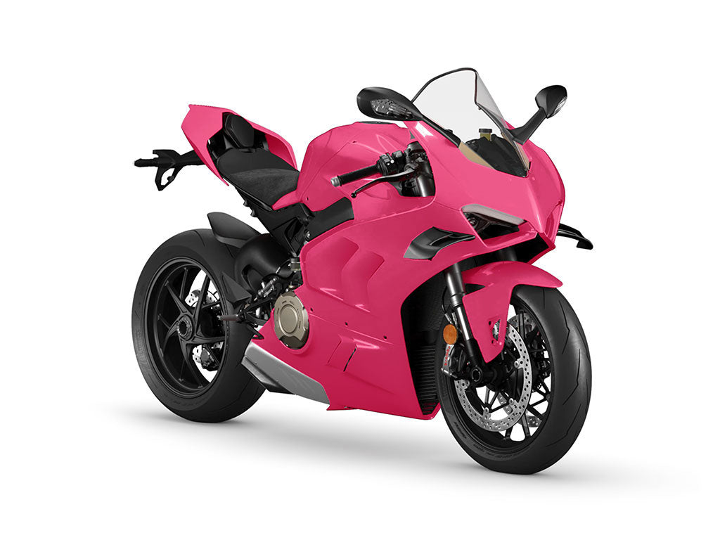 Rwraps™ Matte Chrome Pink Rose Motorcycle Wraps | Bike Wraps – Rvinyl