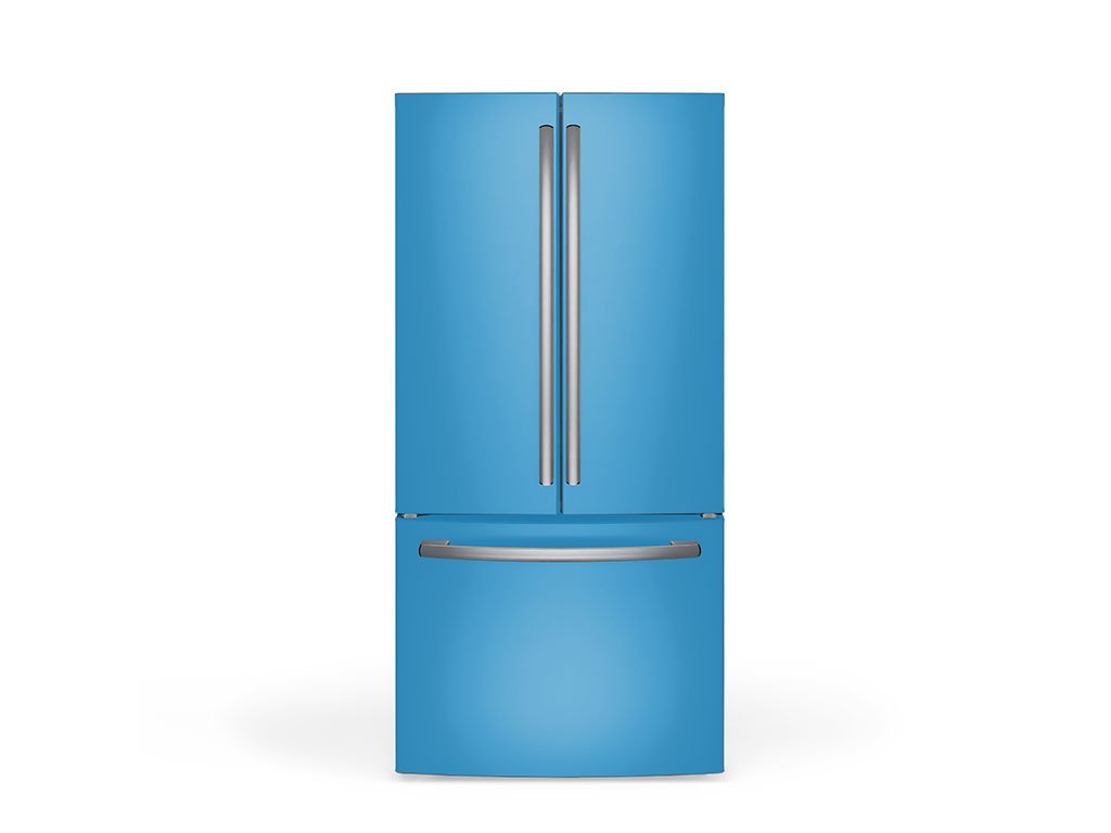 Rwraps™ Matte Sky Blue Refrigerator Wraps | Fridge Wraps – Rvinyl
