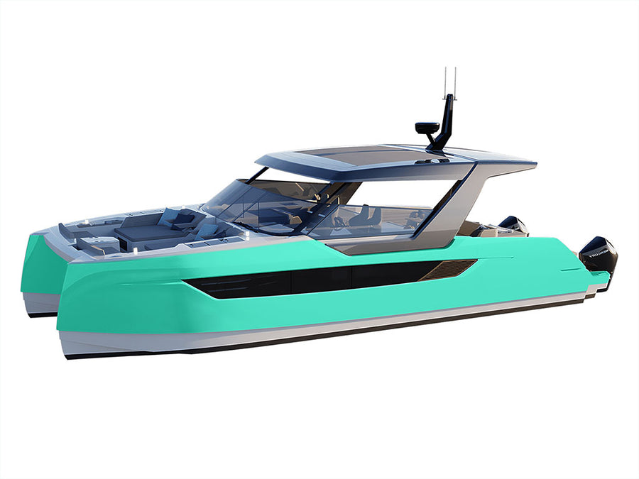 Rwraps Matte Teal Catamaran Dual-Hull Vinyl Film Wraps