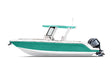 Rwraps Matte Teal Motorboat Wraps