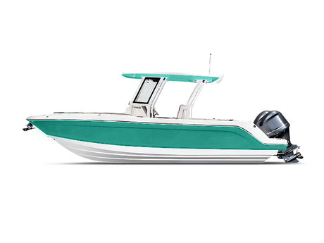Rwraps Matte Teal Motorboat Wraps