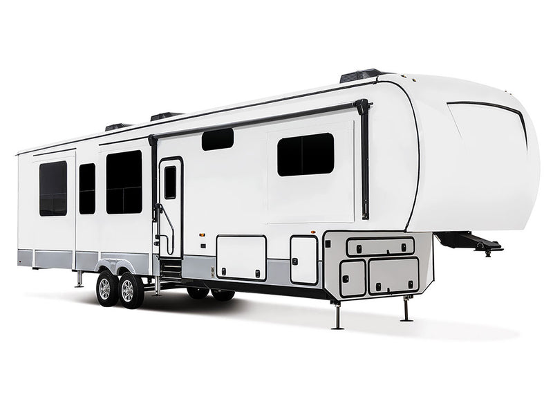 Rwraps Matte White Do-It-Yourself 5th Wheel Travel Trailer Wraps