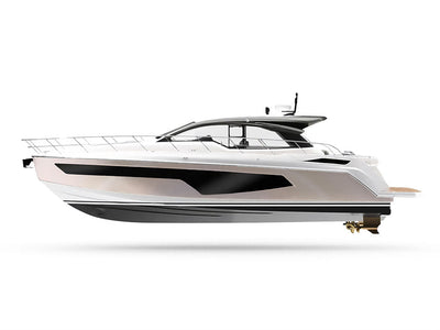 Rwraps Pearlescent Gloss White Customized Yacht Boat Wrap