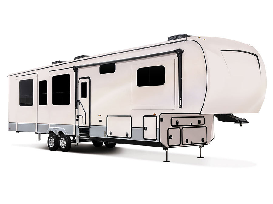 Rwraps Pearlescent Satin White RV Vinyl Wraps