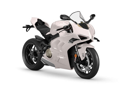 Rwraps Pearlescent Satin White Motorcycle Wraps
