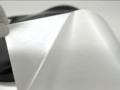 Rwraps Pearlescent Satin White Film~Rwraps Peel of Pearlescent Satin White Vinyl~1