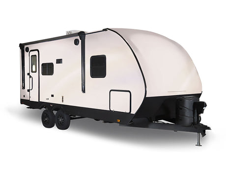 Rwraps Pearlescent Satin White Travel Trailer Wraps
