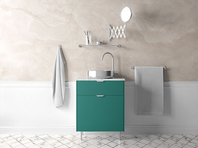 Rwraps™ Satin Metallic Emerald Green Bathroom Cabinet Wraps