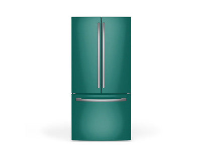 Rwraps Satin Metallic Emerald Green DIY Built-In Refrigerator Wraps