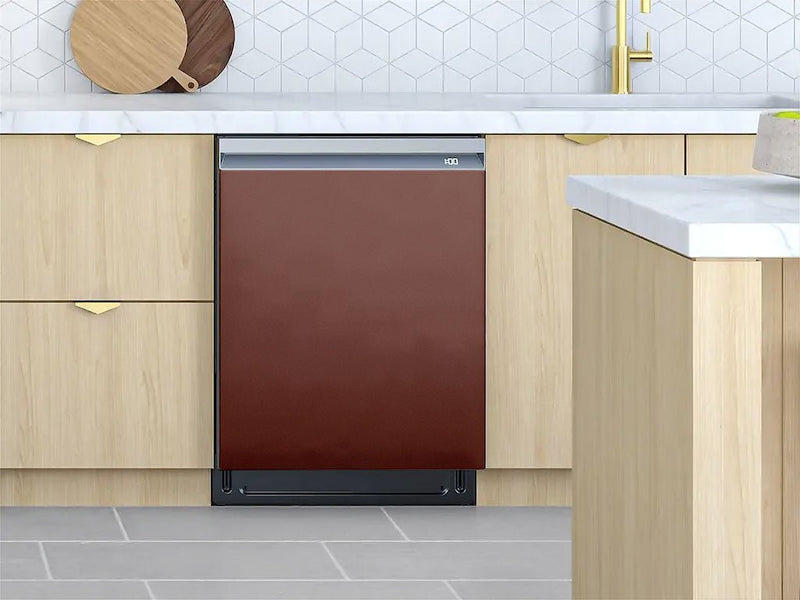 Rwraps™ Satin Metallic Flame Red Custom Dishwasher Cover