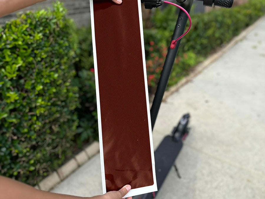 Rwraps Satin Metallic Flame Red DIY Electric Scooter Wraps