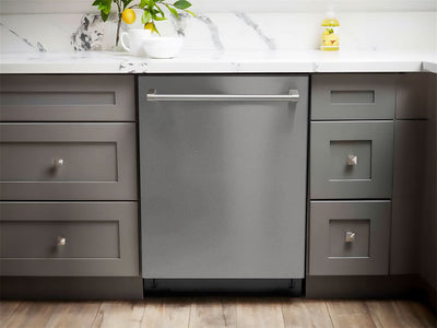 Rwraps™ Satin Metallic Gray Dishwasher Wraps