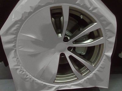 Rwraps™ Satin Metallic Gray Custom Wheel Installation Process