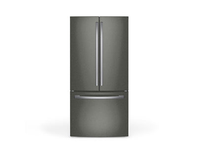 Rwraps Satin Metallic Gunsmoke Gray DIY Built-In Refrigerator Wraps
