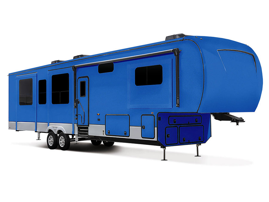 Rwraps Satin Metallic Ocean Deep Blue Do-It-Yourself 5th Wheel Travel Trailer Wraps