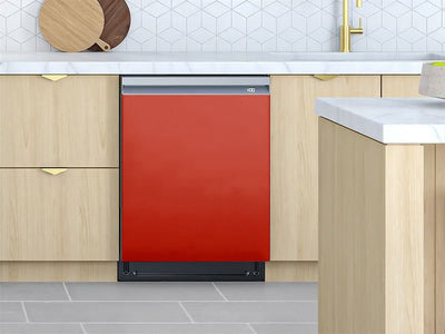 Rwraps™ Satin Metallic Red Custom Dishwasher Cover