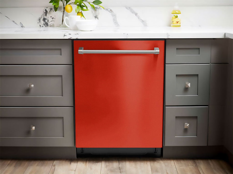 Rwraps™ Satin Metallic Red Dishwasher Wraps