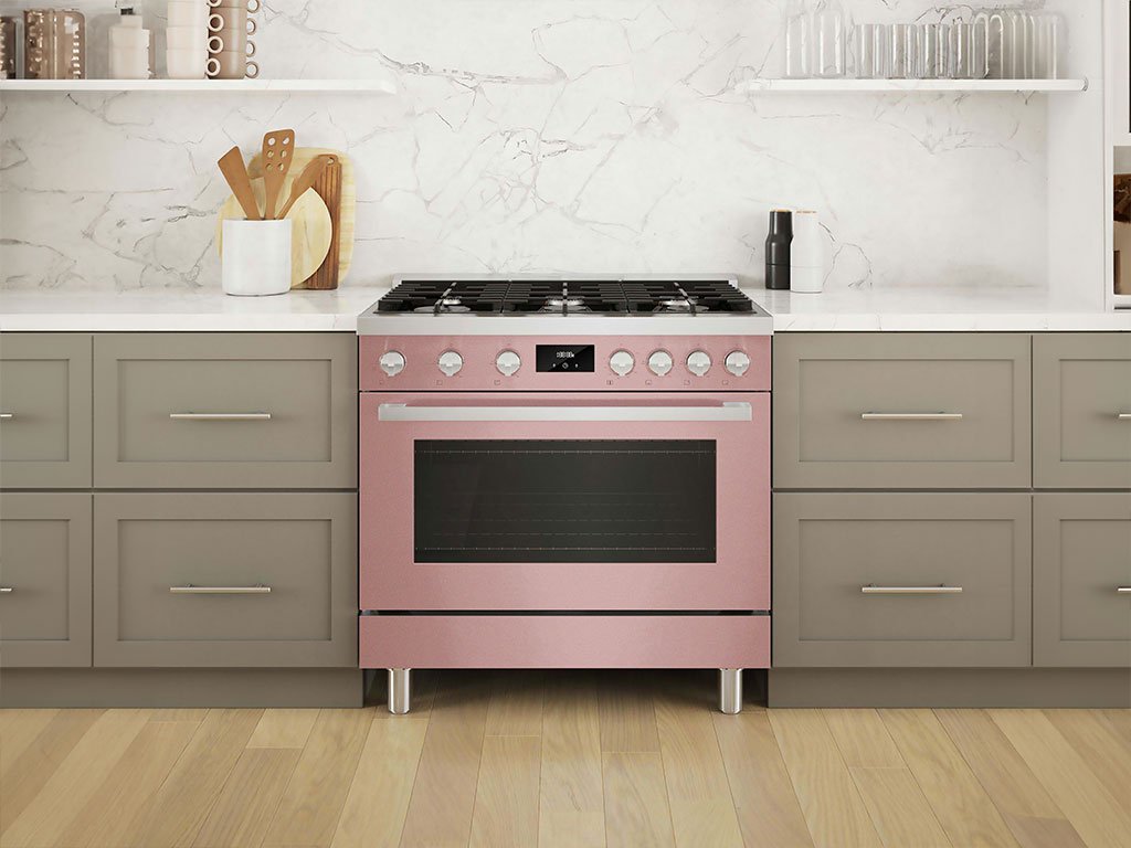 Rwraps™ Satin Metallic Rose Gold Oven Wraps | Range Wraps – Rvinyl