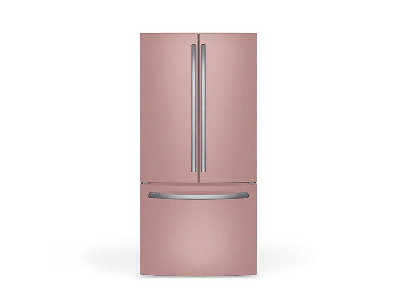 Rwraps Satin Metallic Rose Gold DIY Built-In Refrigerator Wraps