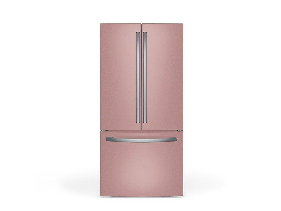 Rwraps Satin Metallic Rose Gold DIY Built-In Refrigerator Wraps