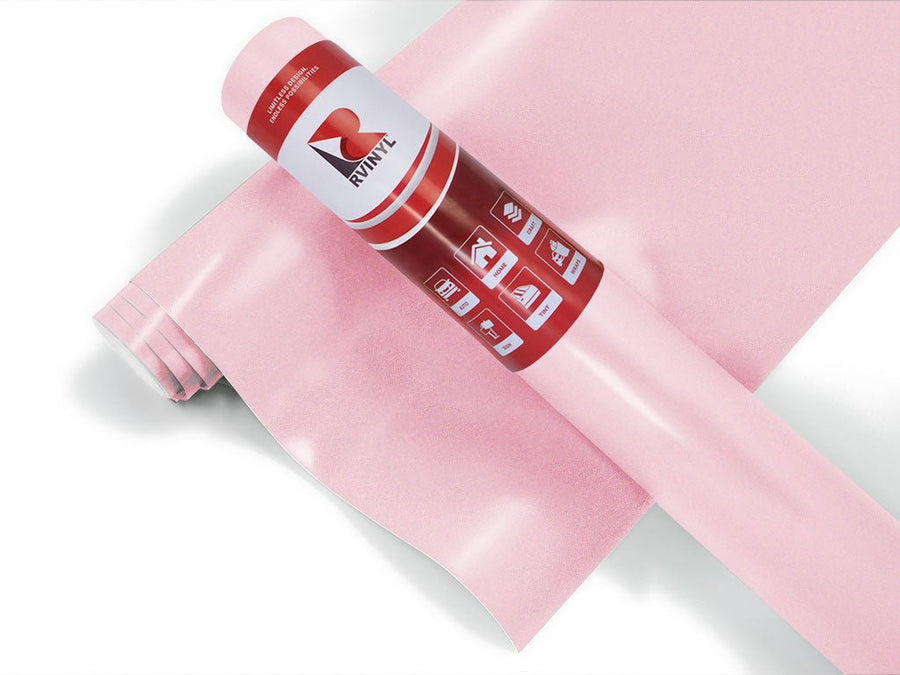 Rwraps Satin Metallic Sakura Pink Kitchen Cabinet Wrap Color Film