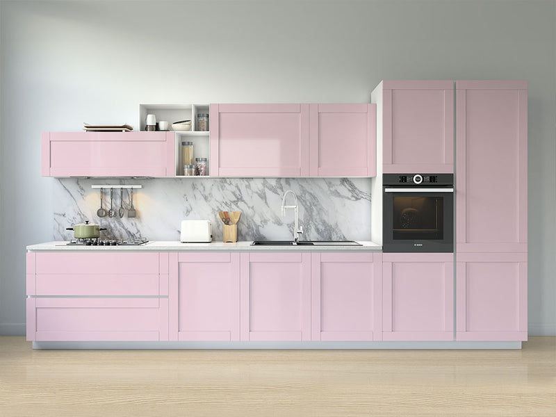 Rwraps™ Satin Metallic Sakura Pink Kitchen Cabinet Wraps