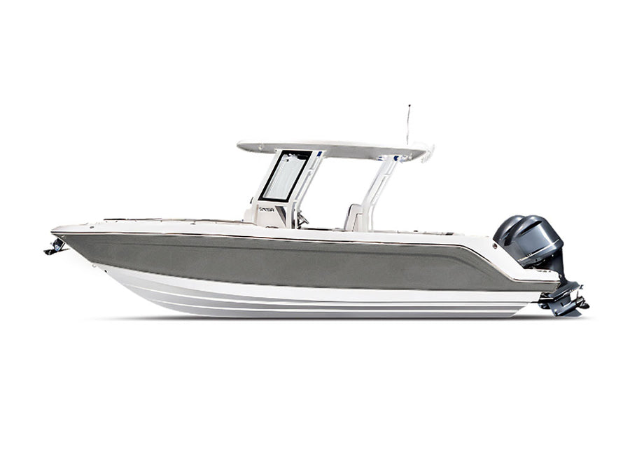 Rwraps Satin Metallic Silver Motorboat Wraps