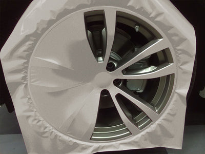 Rwraps™ Satin Metallic Silver Custom Wheel Installation Process