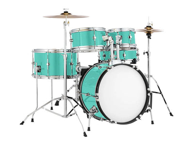 Rwraps™ Satin Metallic Turquoise Drum Wraps