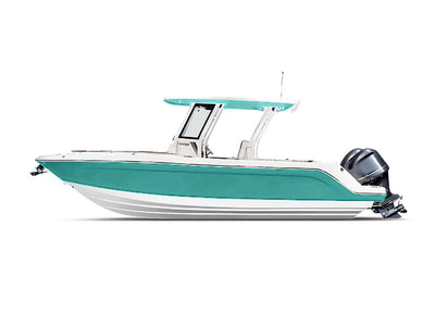 Rwraps Satin Metallic Turquoise Motorboat Wraps