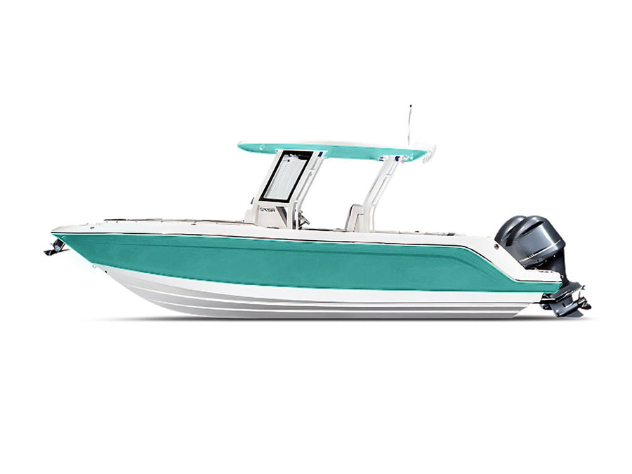 Rwraps Satin Metallic Turquoise Motorboat Wraps