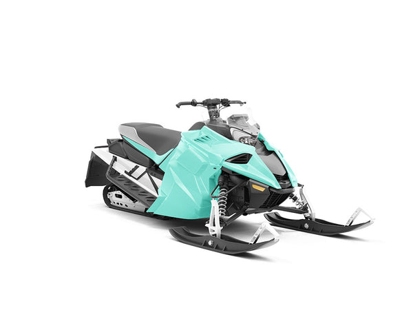 Rwraps™ Satin Metallic Turquoise Snowmobile Wraps | Snowmobile