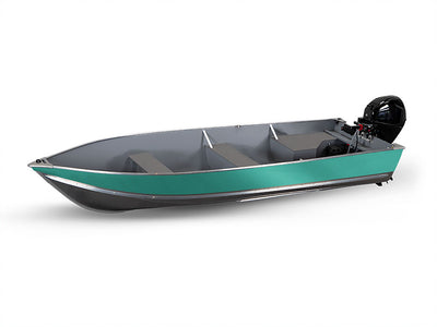 Rwraps Satin Metallic Turquoise Pontoon Vinyl Film Wraps
