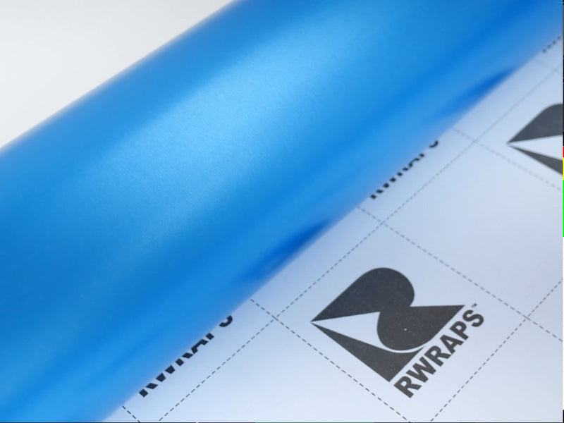 Rwraps Satin Ocean Blue Metallic Vinyl Film
