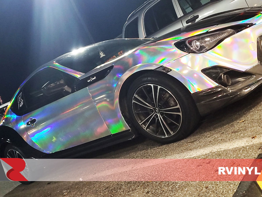 Rwraps™ Holographic Chrome - Silver Neochrome Scion Wrap