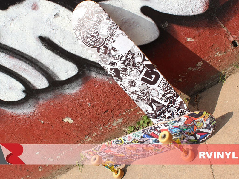 Rwraps™ Sticker Bomb Graffiti Skateboard Skins