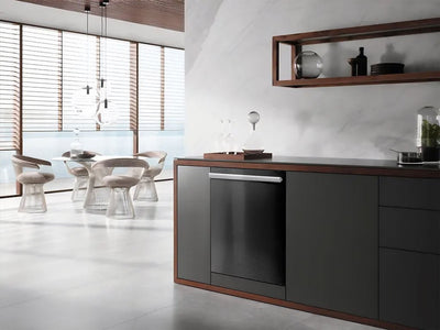 Rwraps™ Velvet Black Wrapped Dishwasher Example