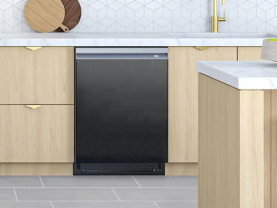 Rwraps™ Velvet Black Custom Dishwasher Cover