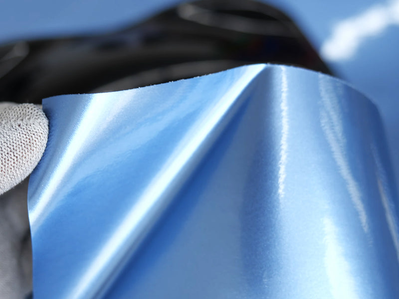 Rwraps Gloss Sky Blue Metallic Wrap Film~Rwraps Gloss Sky Blue Metallic Vinyl Sheet~1