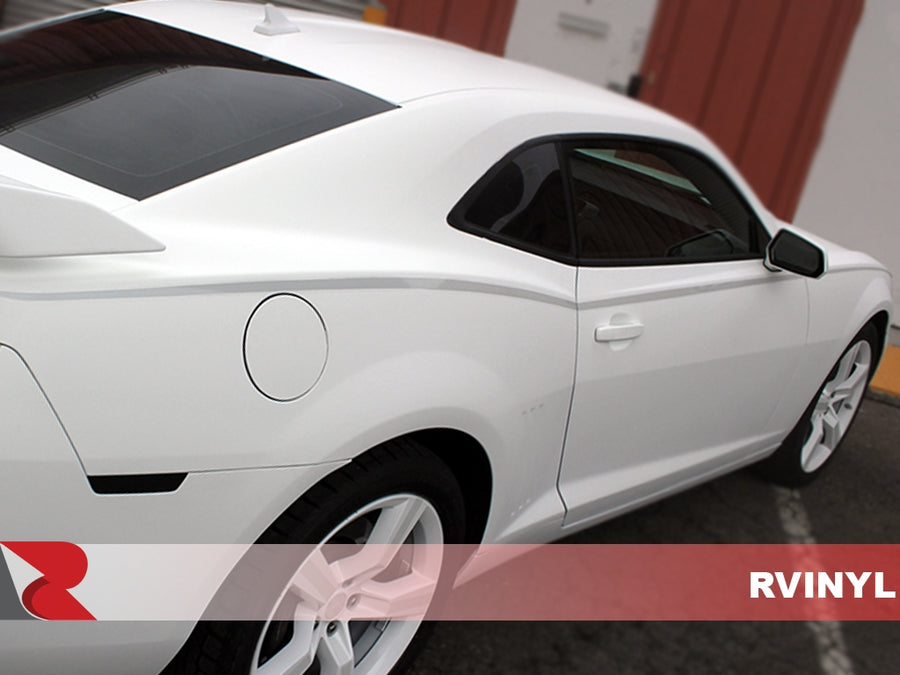 3M 2080 Series Satin White Rear Passenger View Wrap