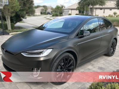 3M 2080 Series Satin Black Installed Wrap