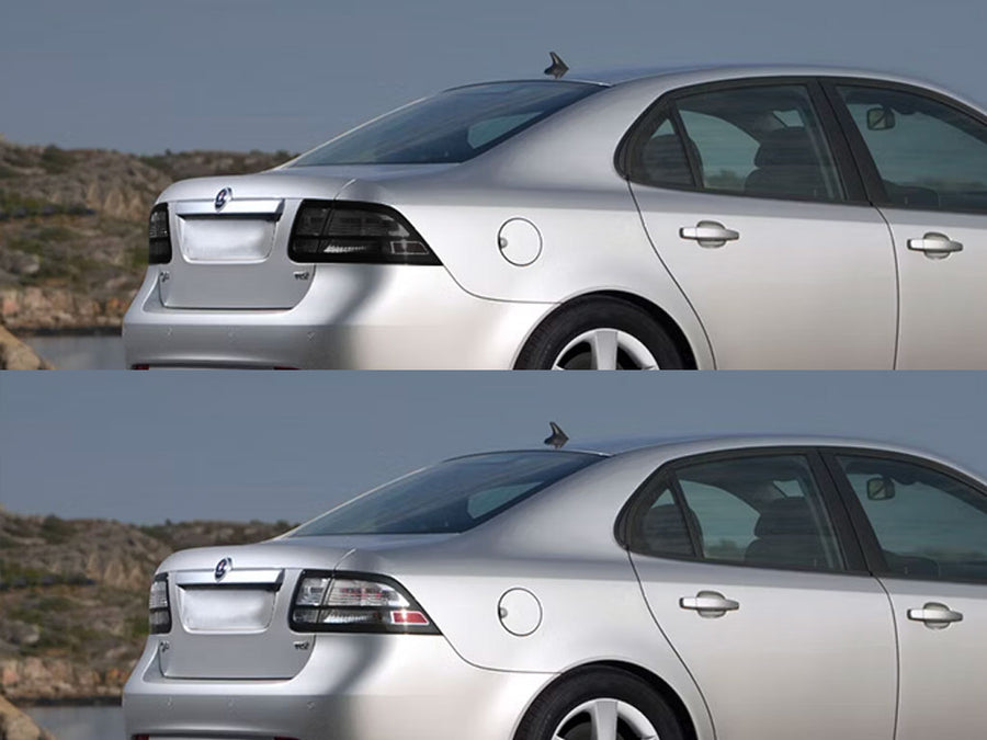 9-3 Before and After Smoked Taillights
