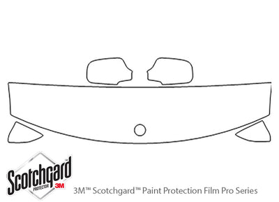 9-3. 3M Clear Bra Hood Precut PPF Diagram