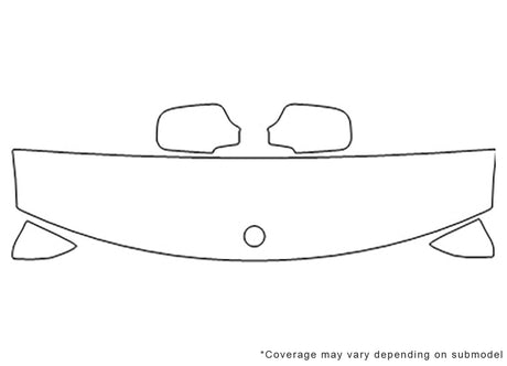 9-3. Avery Dennison Clear Bra Hood Precut PPF Diagram